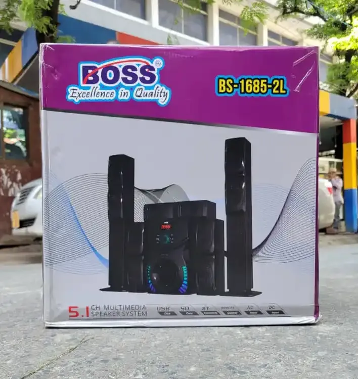Bland New Boss Bs1685-2L With Bluetooth,Sd Card,Usb,High Bass Sound Speaker 5