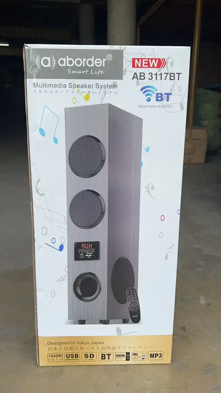 Aborder Ab 3117Bt Bluetooth  3 Super Loud Speakers  Radio Bluetooth Usb Port  Sd Port