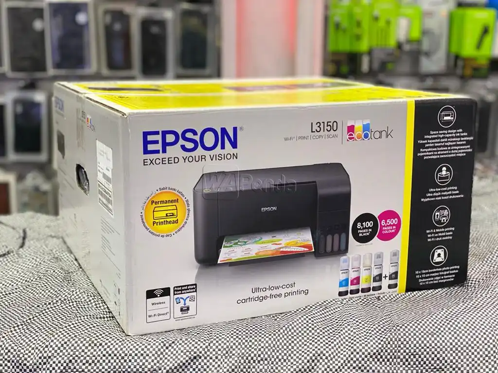 Epison L3150 All In One Ina Print\Copy\Scan\Wireless\Black And Colour\Inkjet 