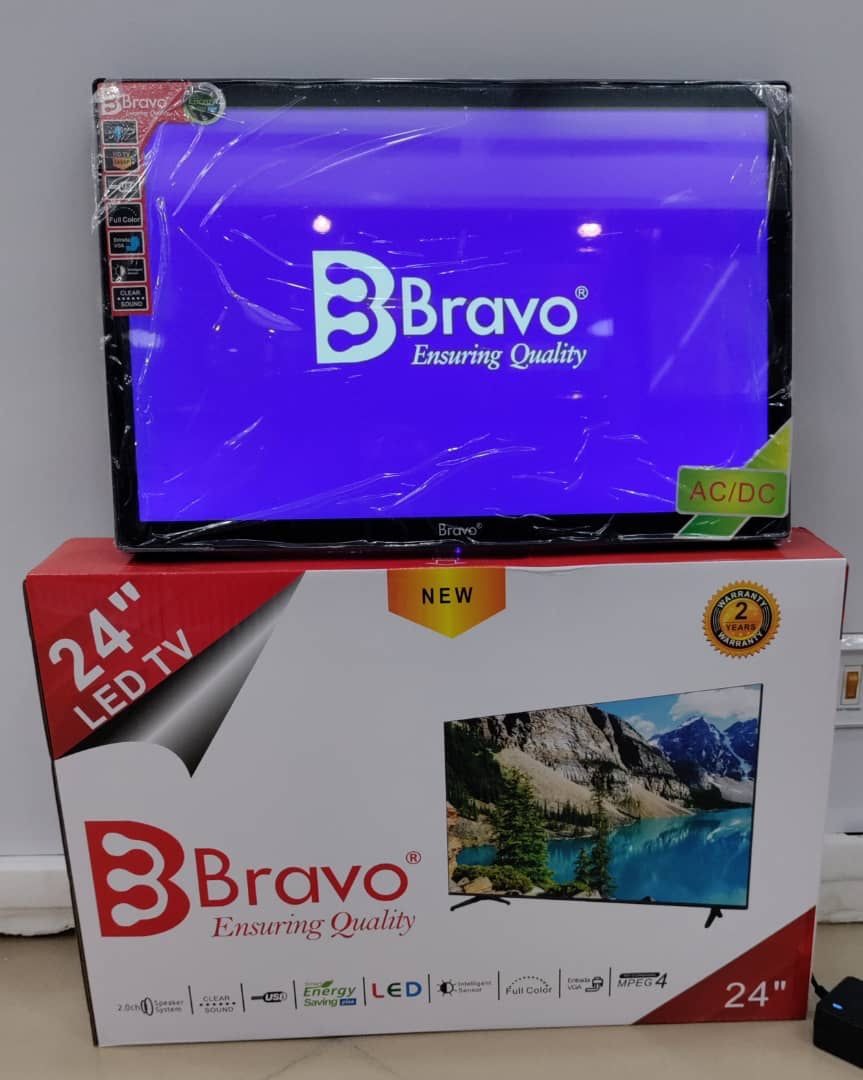 Bravo 24 (Bravo Inch 24) Tv Double Glass Full Hd