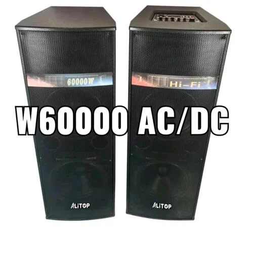 Alitop 60000W [9042]  Dj Speaker Heavy Music Bluetooth,Fm Radio,Mixer,Usb/Flash Port ,Maiki 1, Dc/Ac  Spika 2