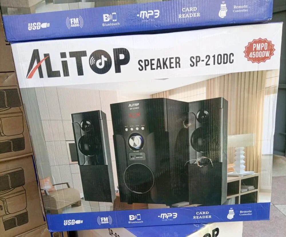 Alitop Subwoofer With Bluetooth, Fm Radio, Usb And Sd Card Slot, Ac, D.c,  Model Sp-210