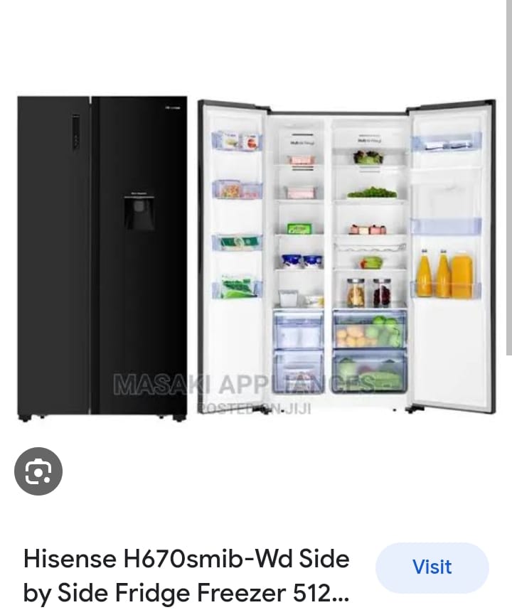 Hisense H670Smib-Wd Side By Side Fridge Freezer 512