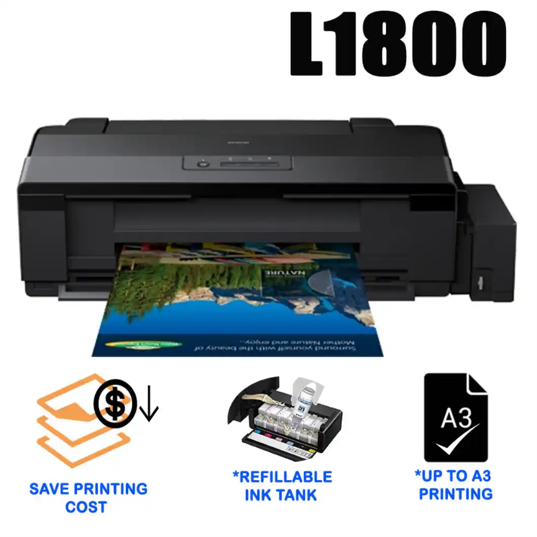 Epson L1800 A3 Photo Ink Tank Printer/Uchapishaji Wa Picha Wa A3+ Isiyo Na Mpaka 