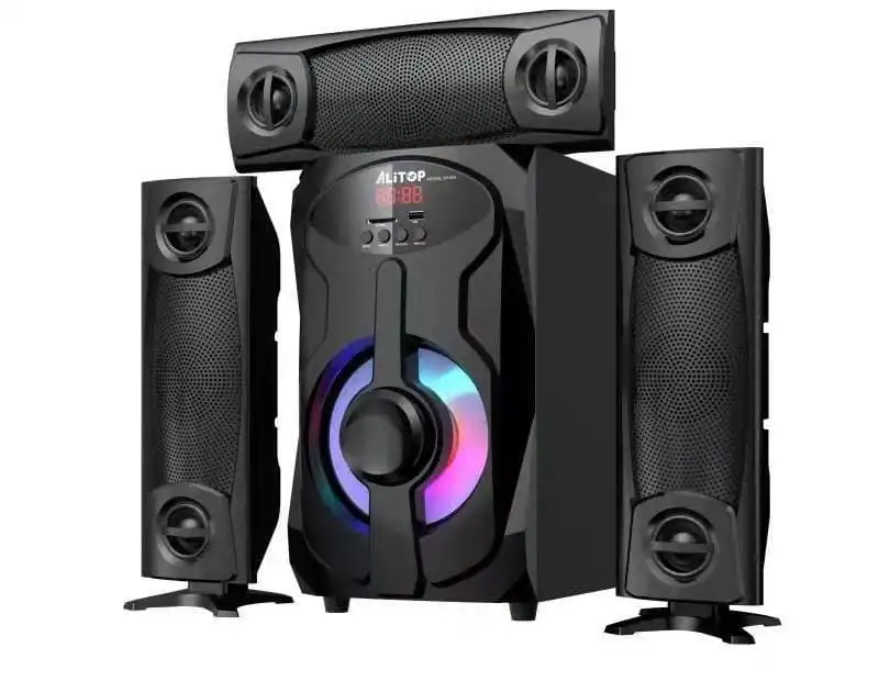 Alitop Bluetooth Subwoofer Sp-654 3 Speakers -Alitop  Subwoofer  -3 Speakers  -3 Year Warranty  -Good And Quality Music  -Bluetooth  -Fm Radio  -Sd Card  -Memory Card  -Flash Disc