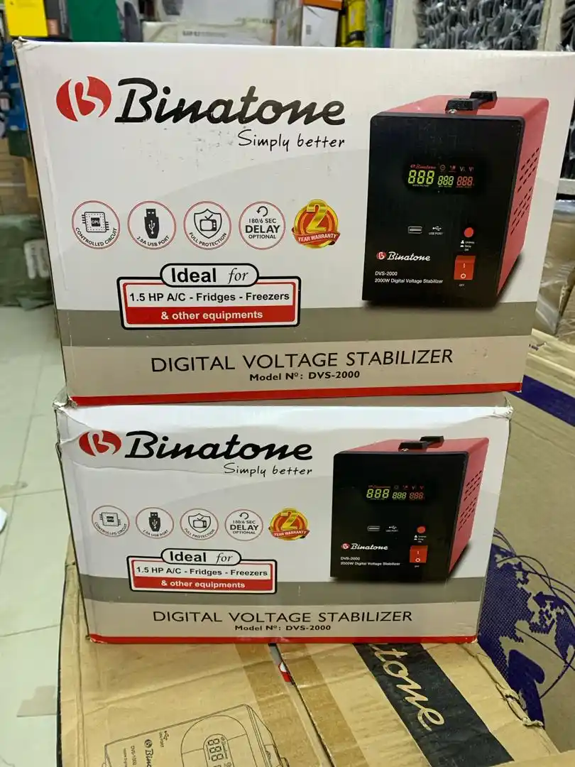 Binatone Stabilizer Heavy Duty W2000 (For Fridge,Freezer And Other Equipment)
