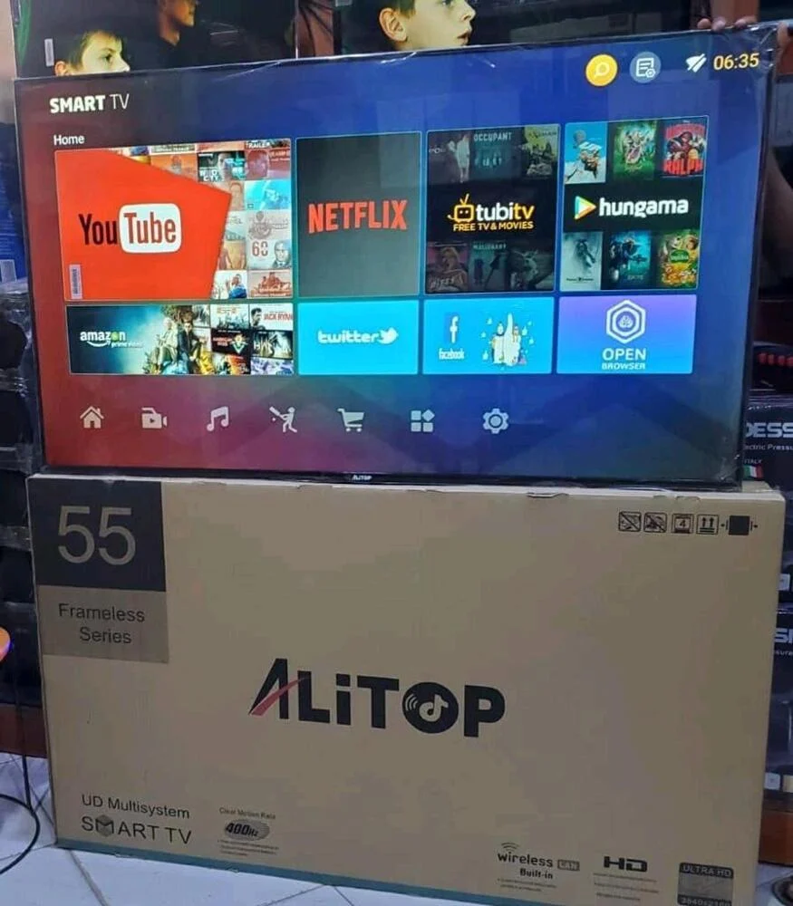 Alitop 55 (Alitop Inch 55) Smart Tv Double Glass
