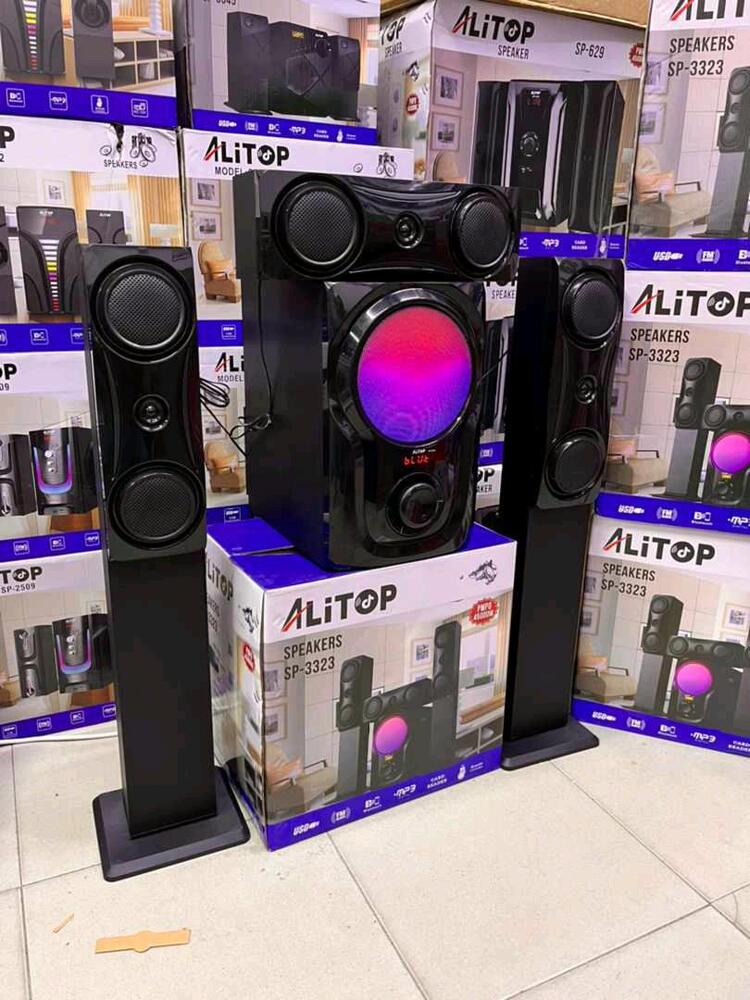 Alitop Subwoofer Model Speaker Sp 3323 Brand New /Mpya Kwenye Box Bluetooth Fm Redio Usb/Flash