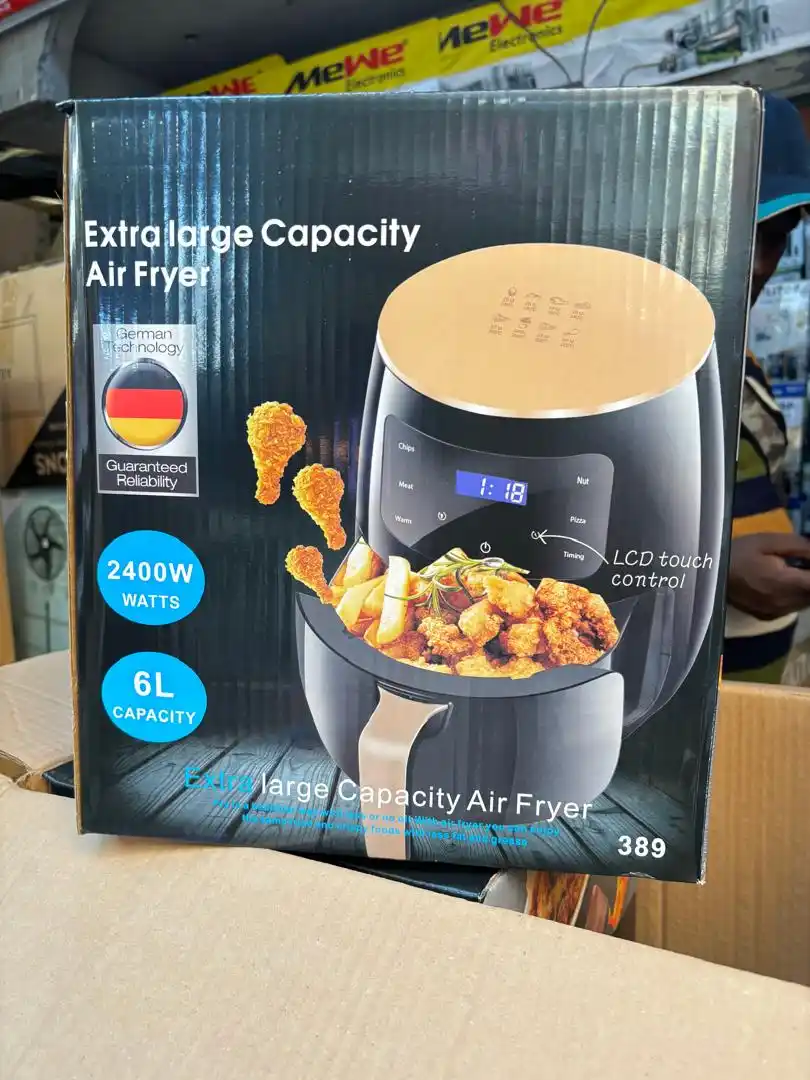Air Fryer Liter 6   Dishwasher Safe, Grill Mode, Temperature Control, Timers,  Air Fryers Features ,
