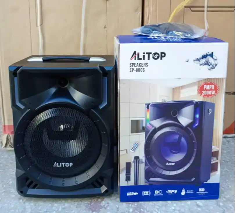 Alitop Speaker Sp-8006 Ina Sauti Kubwa Na Bass Yenye Kusikika 