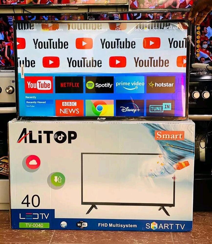 Alitop 40 (Alitop Inch 40) Smart Tv, Frameless - 1 Year Warranty
