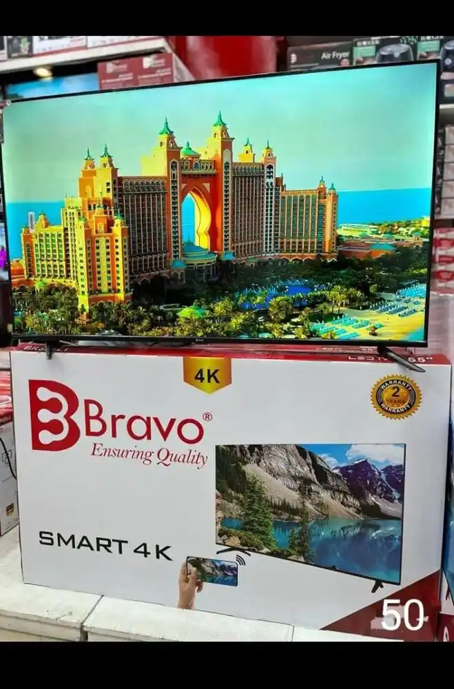 Bravo 50 (Bravo Tv Inch 50')Frameless Smart Tv (Wifi Youtube & Netfix)