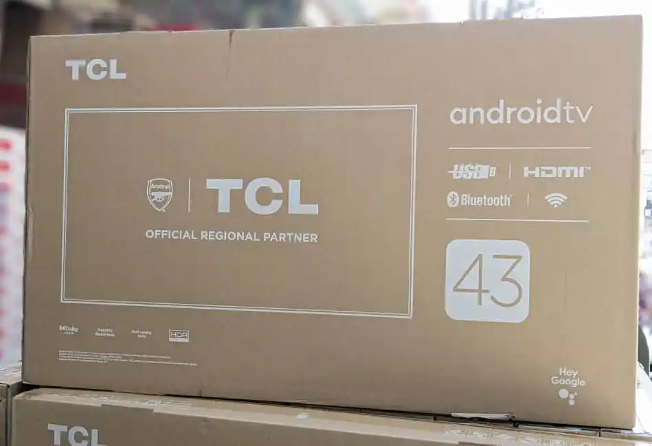 Tcl Inchi 43 Android Smart Display. Led Screen,Full Hd, 60 Hz Refresh Rate, 2 Hdmi Ports, 1 Usb Port, 2 Speakers. 