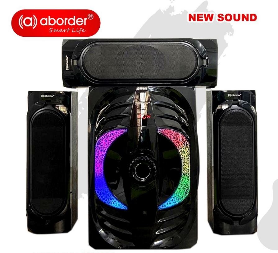 Aborder Subwoofer Ab-620-3Bt -3 Speaker  -Quality Music  -Fm Radio  Bluetooth  -Flash  -Sd Card