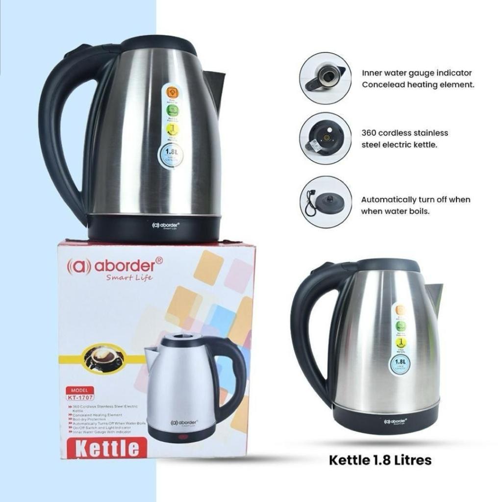 Aborder Kettle 1.8 Liter Ina Automatically Off When Water Boils