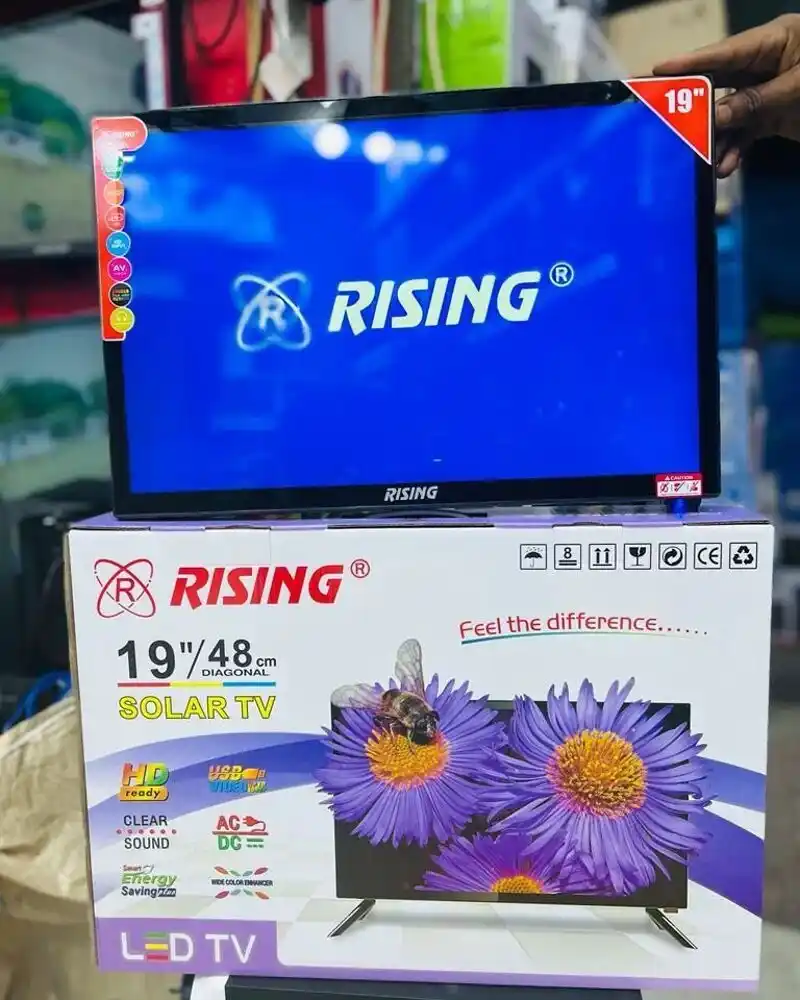 Rising Inch 19 Hd Tv  Hdmi Port Flash Disk One Year Warranty Free Delvery Mikoa Yote