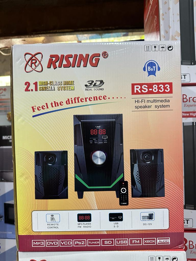 Rising  Rs- 833 Ina Usb, Bluetooth, Sd Card, High Bassy Voice.