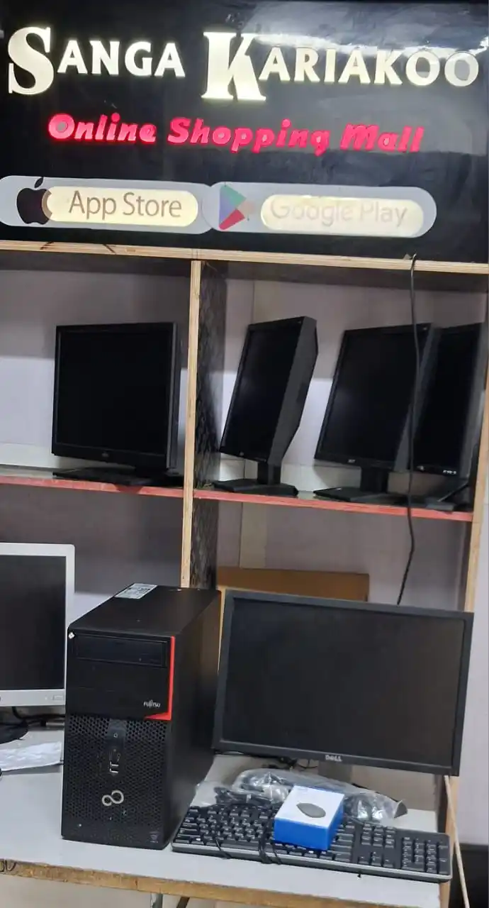 Fujitsu Ya Kusimama Sata 4 Core I3 Ram 4Gb Hdd 500Gb Na Kioo Inch 20 Full Set