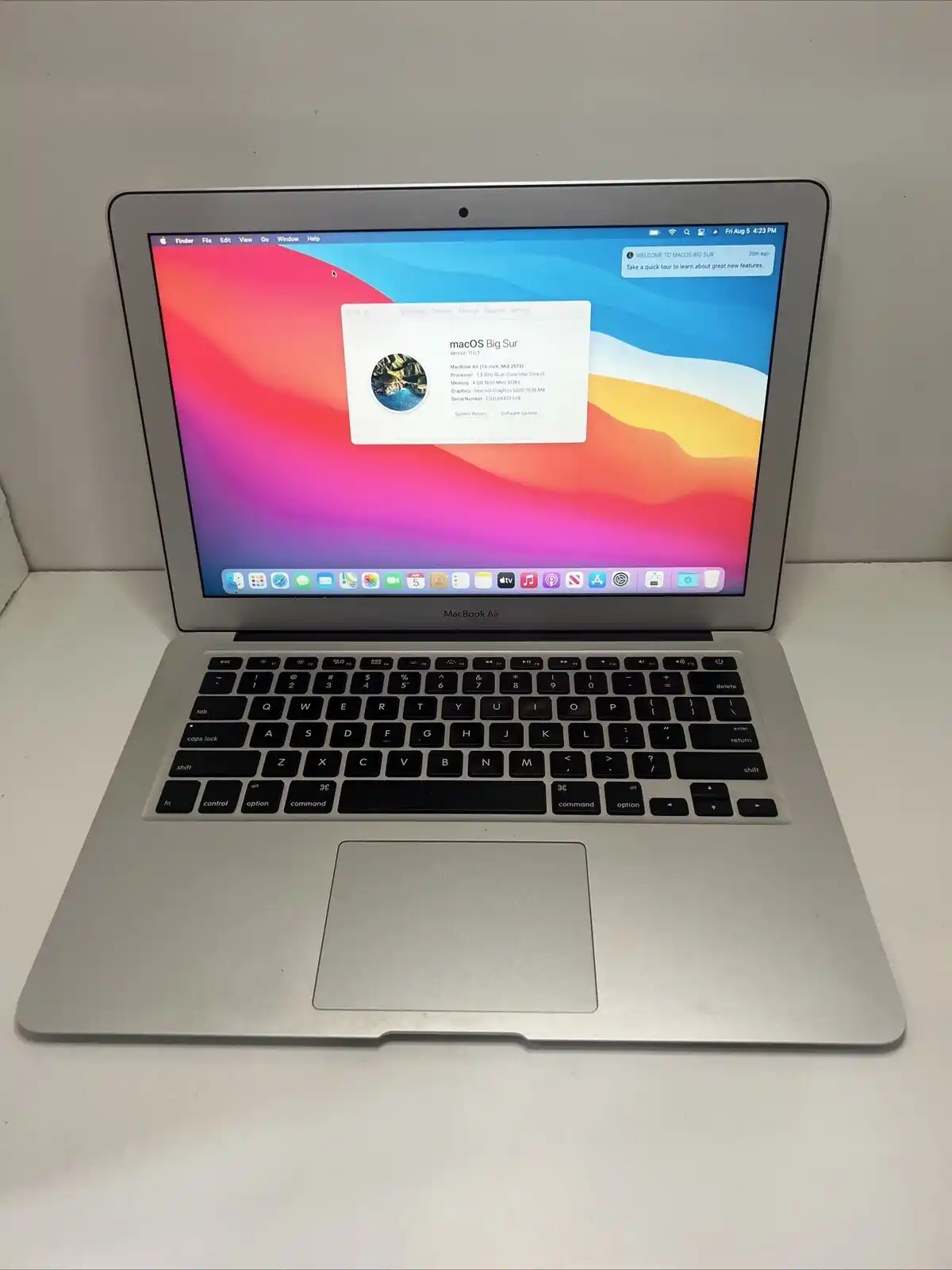 Macbook Air 2013 Core I5 Ram 4G Ssd 256Gb 3Hrs Charger Inch 13''