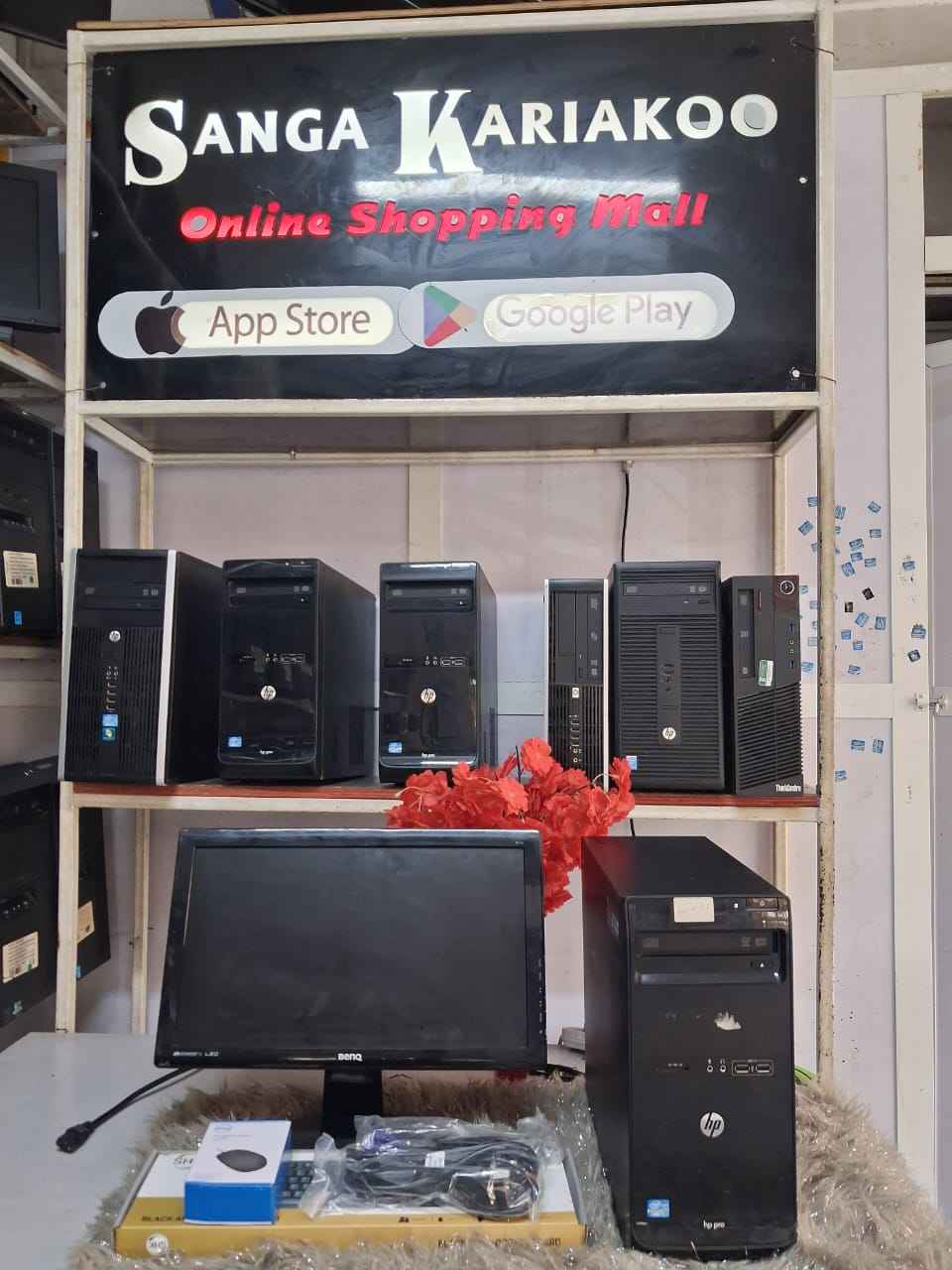 Hp Pro Ya Kusimama Core I5 Ram 4Gb Hdd 5Oogb Na Kioo Inch 19 Full Set