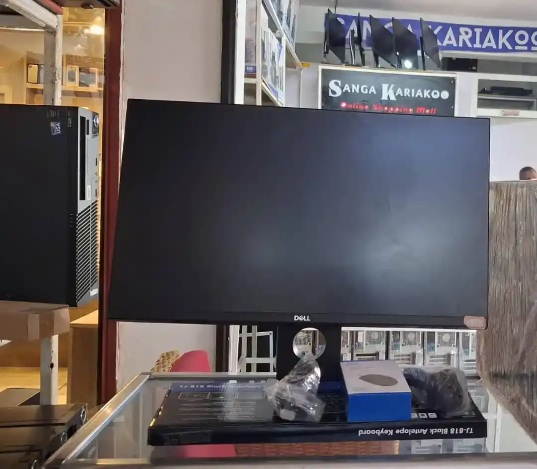  Monitor Dell 24 Fremless Chenye Vga Port, Hdmi Port Na Display Port + Offer Ya Vifaa Vya Full Set