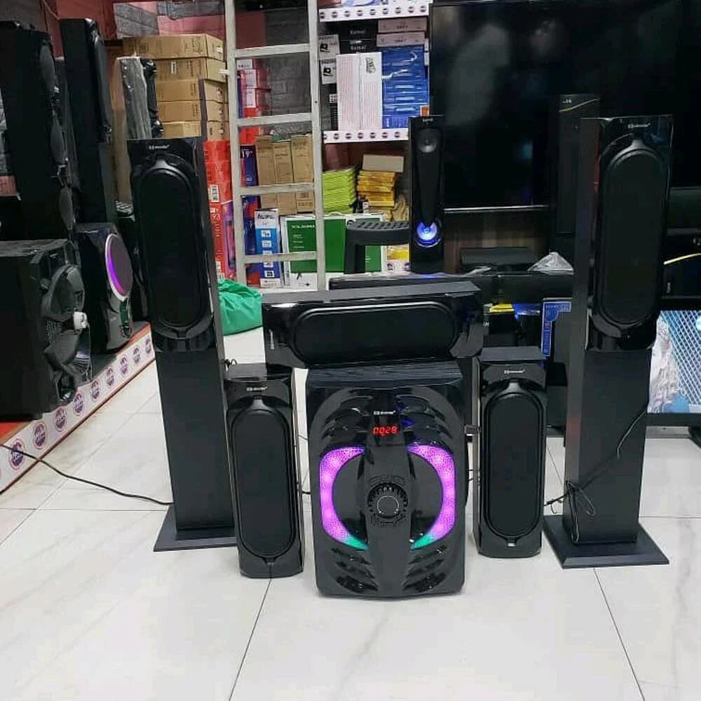 Aborder Subwoofer With Tower Speakers, Bluetooth, Usb Port, Fm Radio, Ab611-5Bt
