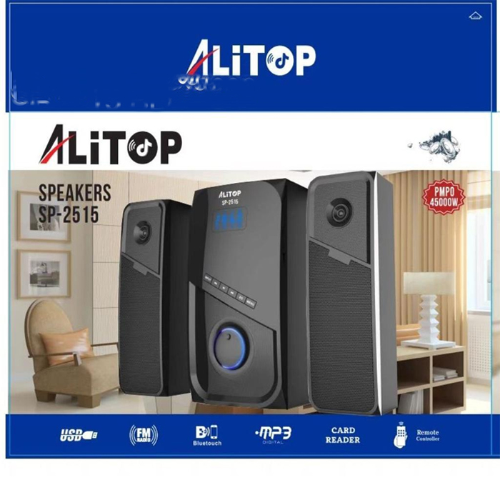 Alitop Sp 2515  Bluetooth  Fm Redio  Aux  Mp3 Remote Control