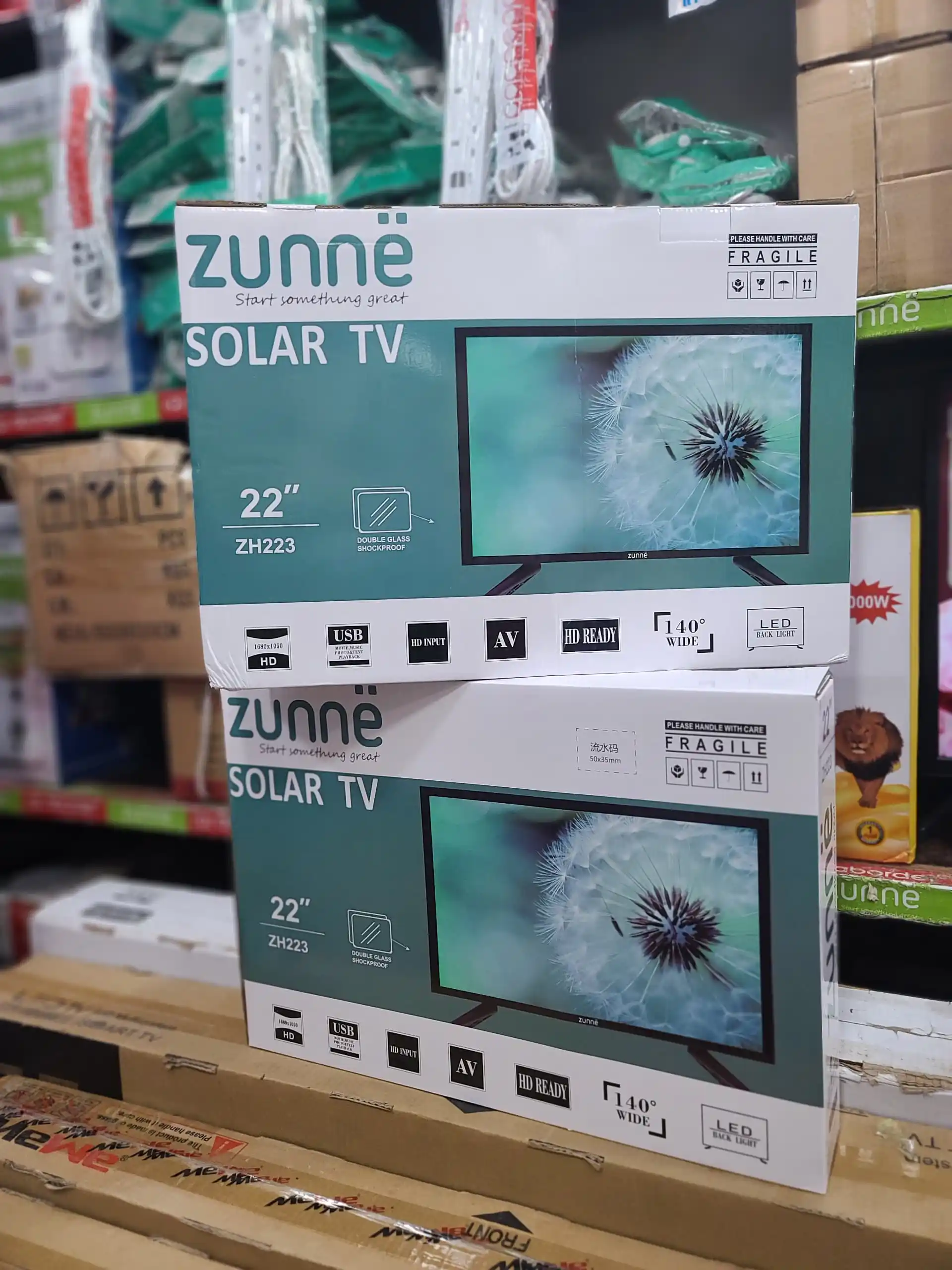 Zunne Solar Tv Inch 22 