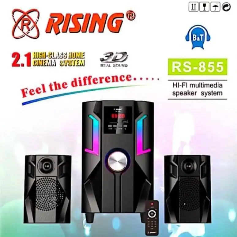 Rising Rs 855 Hi-Fi Subwoofer Inaa Bluetooth Usb Sd Fm Radio 