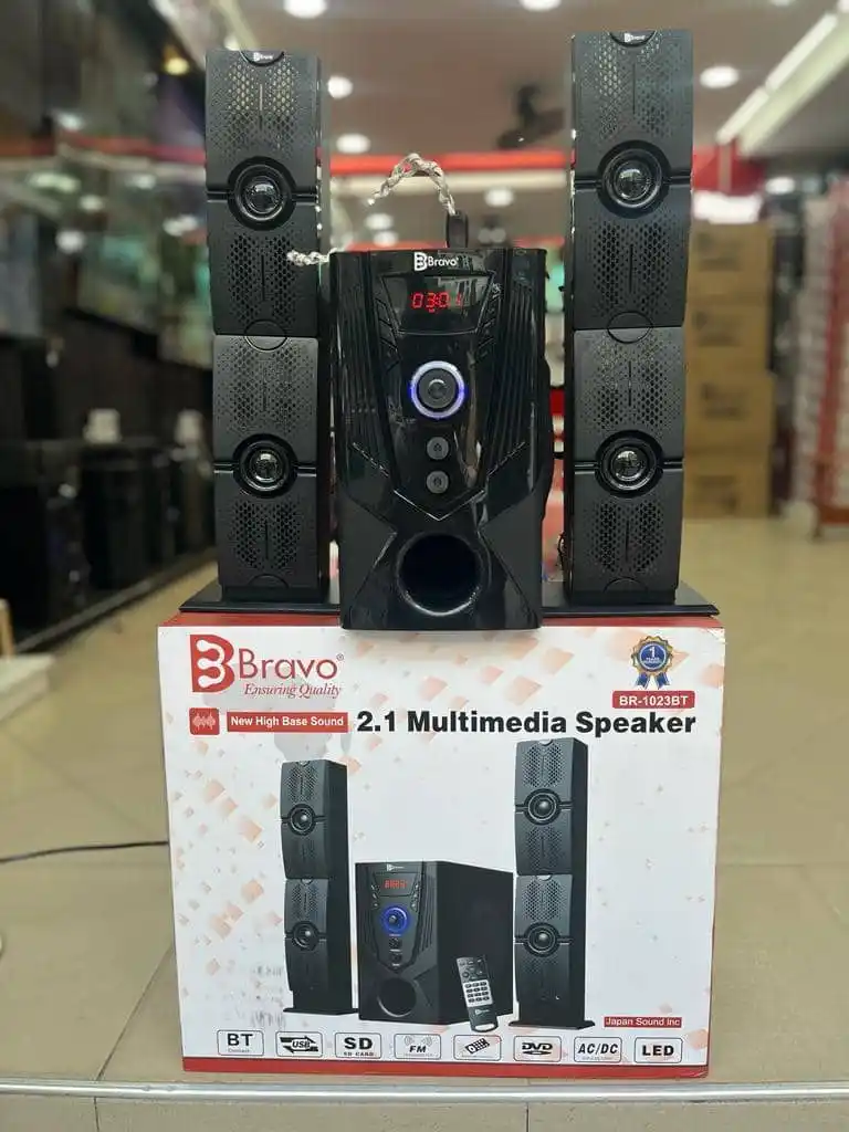 Bravo Subwoofer  Br-1023Bt New High Sound Bass  Bluetooth Usb Connectivity
