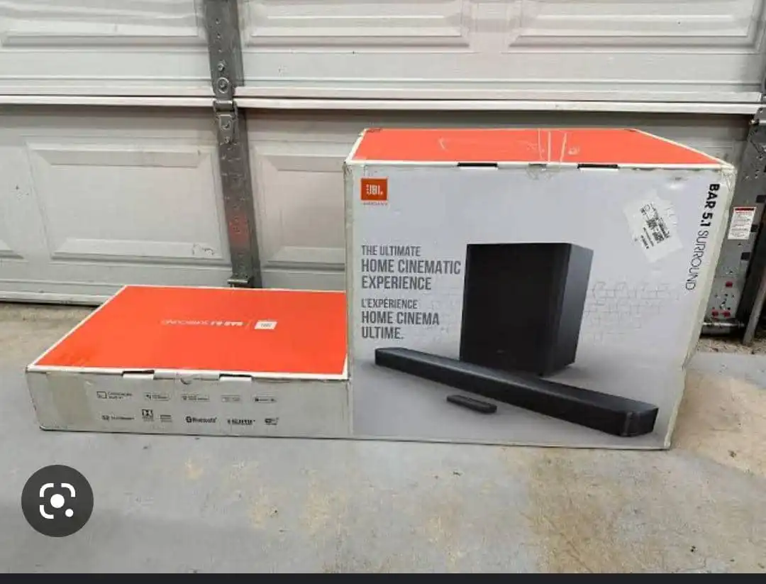 Jbl Soundbar : Bar 5.1 With Built-In Virtual Surround, 4K And 10" Wireless Subwoofer