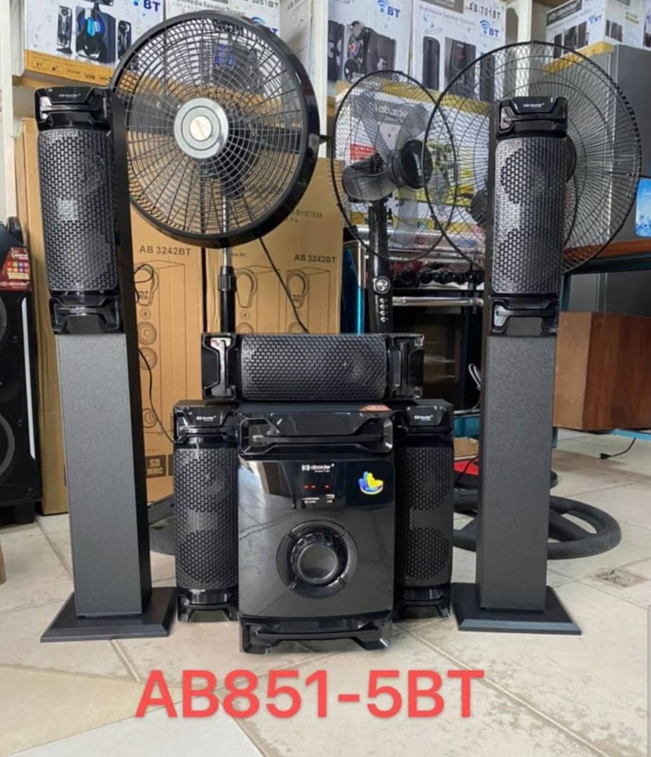 Aborder Subwoofer, Bluetooth, Usb Port, Fm Radio, Ab8511-5Bt Mziki Mnene