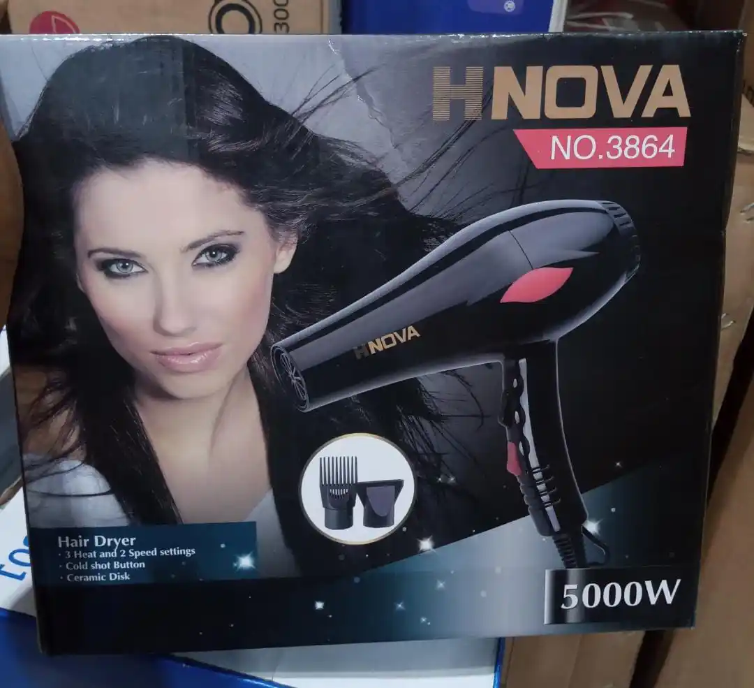 H Nova No 3864 Hair Dryer 5000W Mpya