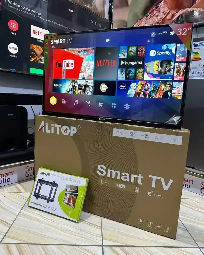 Alitop  Smart Tv 32  Hdmi  Usb Av  Vidaa Google  You Tube  Netflix  Clear Cinema Unapata Stend Kama Zawadi