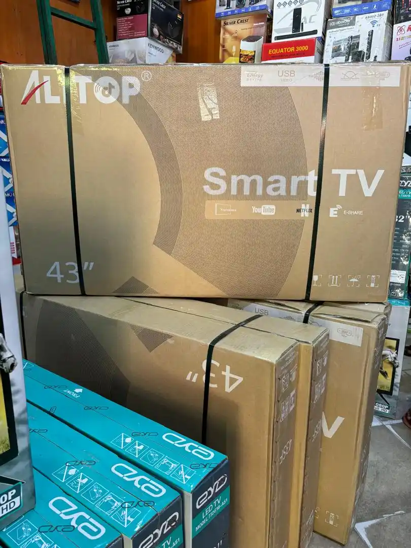  Alitop 43 (Alitop Tv Inchi 43) Frameless And Smart Tv,Youtube And Netflix With Full Hd.  Ofa Bei Za Ofisini