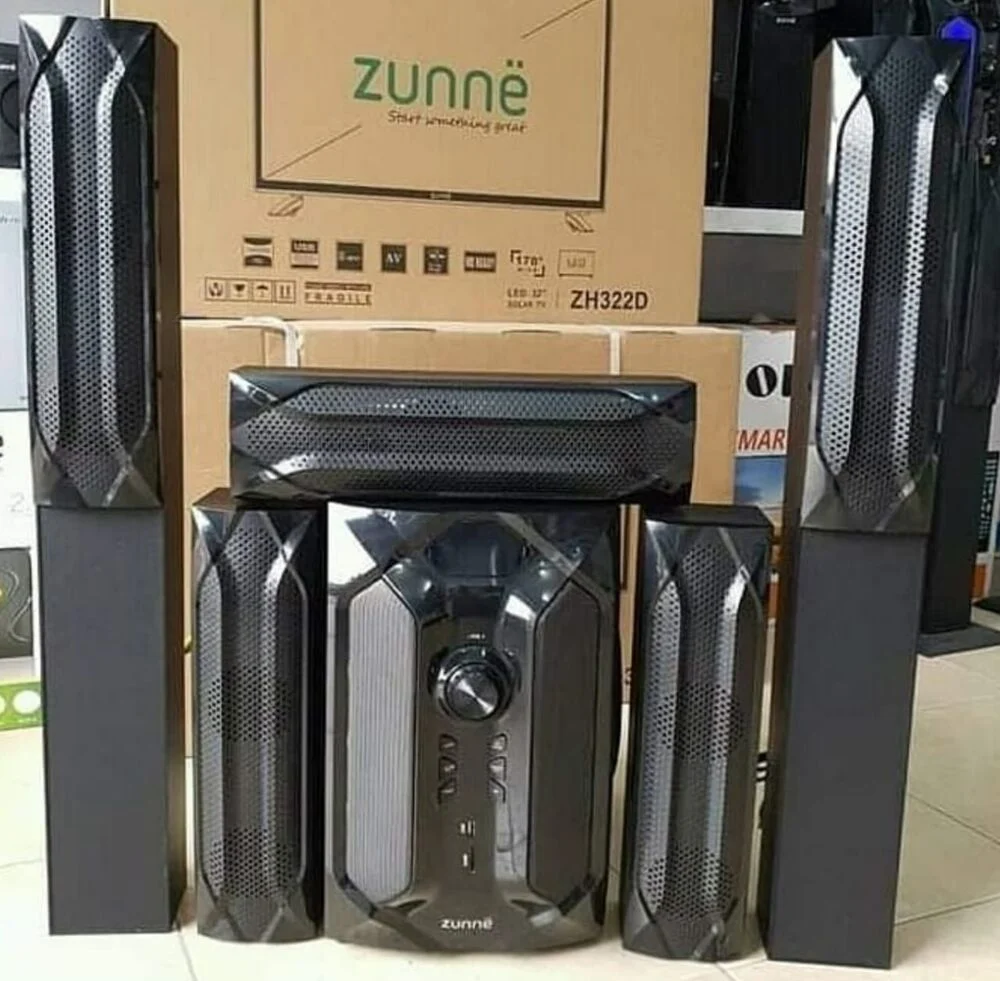 Zunne  Zh-653-5Bt  Bluetooth Fm Redio Usb/Flash Spika  Ndogo Remote Control Aux  Mp3 Ac/Dc Led Display,