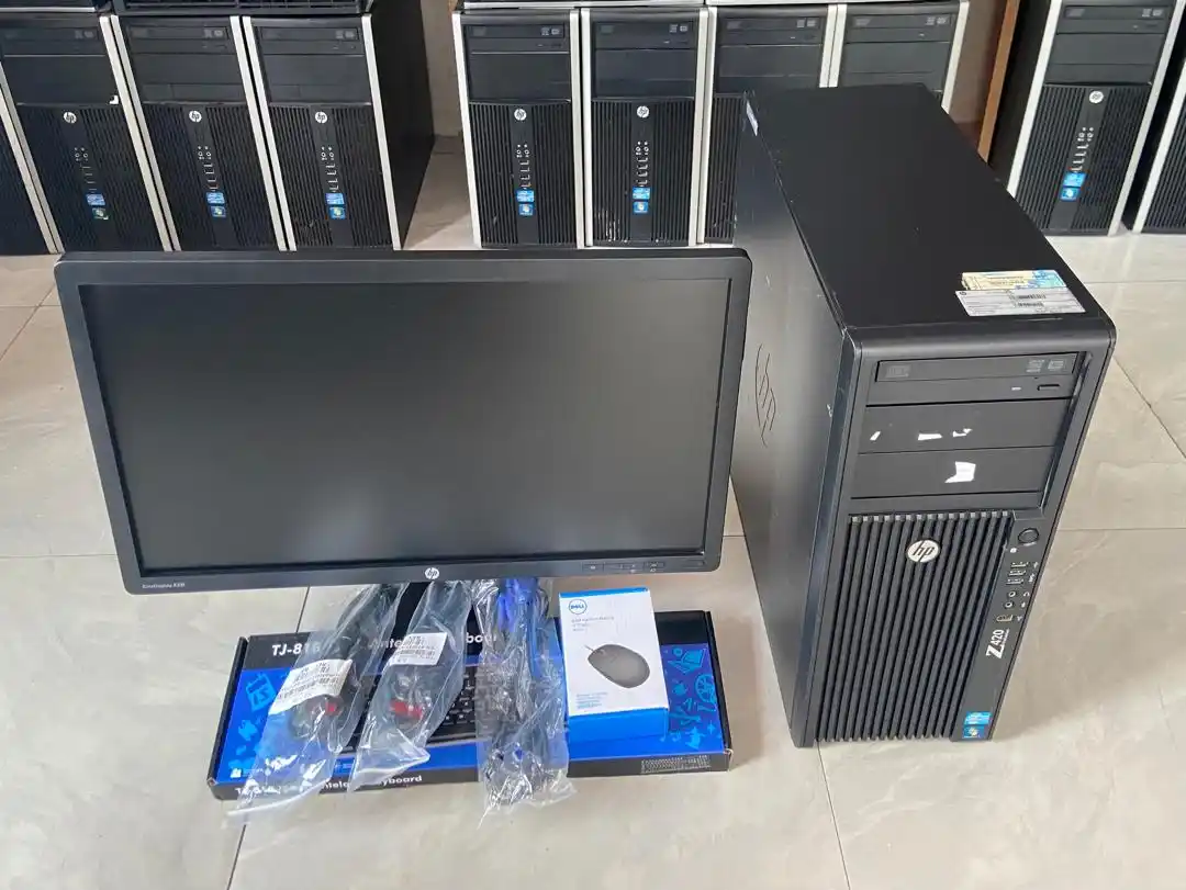 Hp Z420 Sata 10 Ram 4Gb Hdd 500Gb Na Kioo Inch 23 Full Set
