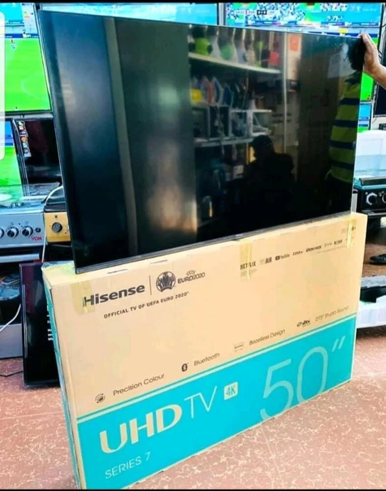 Hisense 50 (Hisense Inch 50) Hisense  Android Tv Smart Uhd 4K Flameless