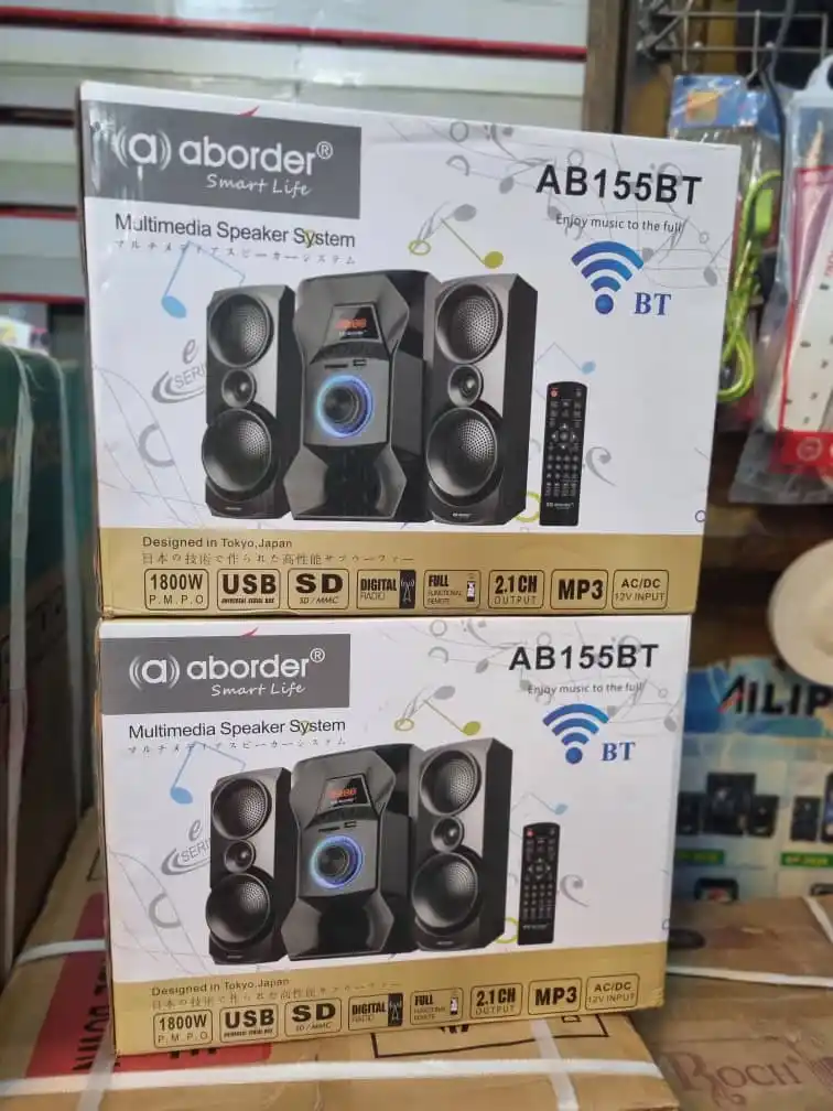 Aborder Ab 155Bt Subwoofer   Bluetooth, Remote Control,Fm Radio,Sd Card  Ac/Dc  2 Speaker