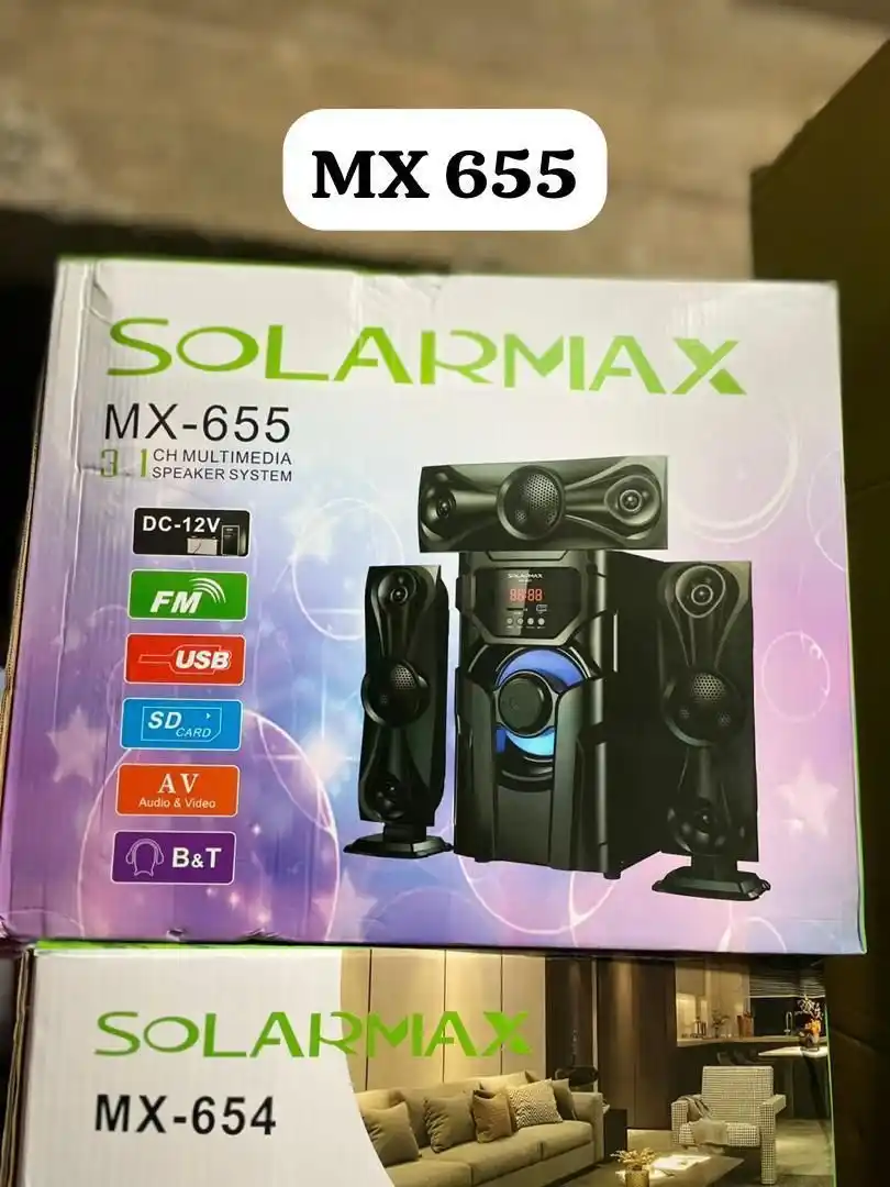 Solar Max Subwoofer Mx 655 Ina Bluetooth, Radio, Av , 3 Speaker 