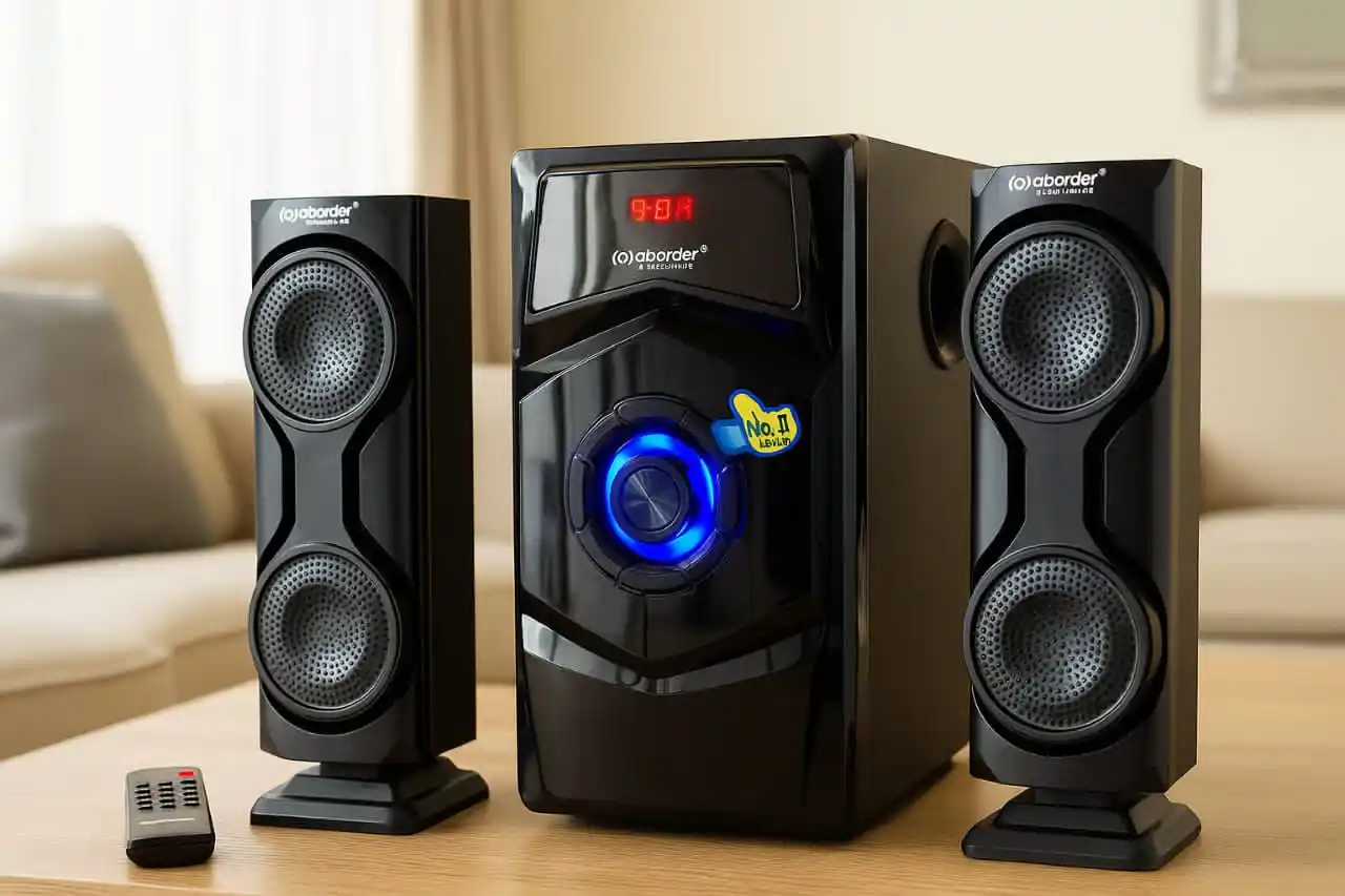 Aborder Ab560Bt  Bluetooth, Fm Radio,Remote Ac/Dc 2 Speaker Mziki Mzuri