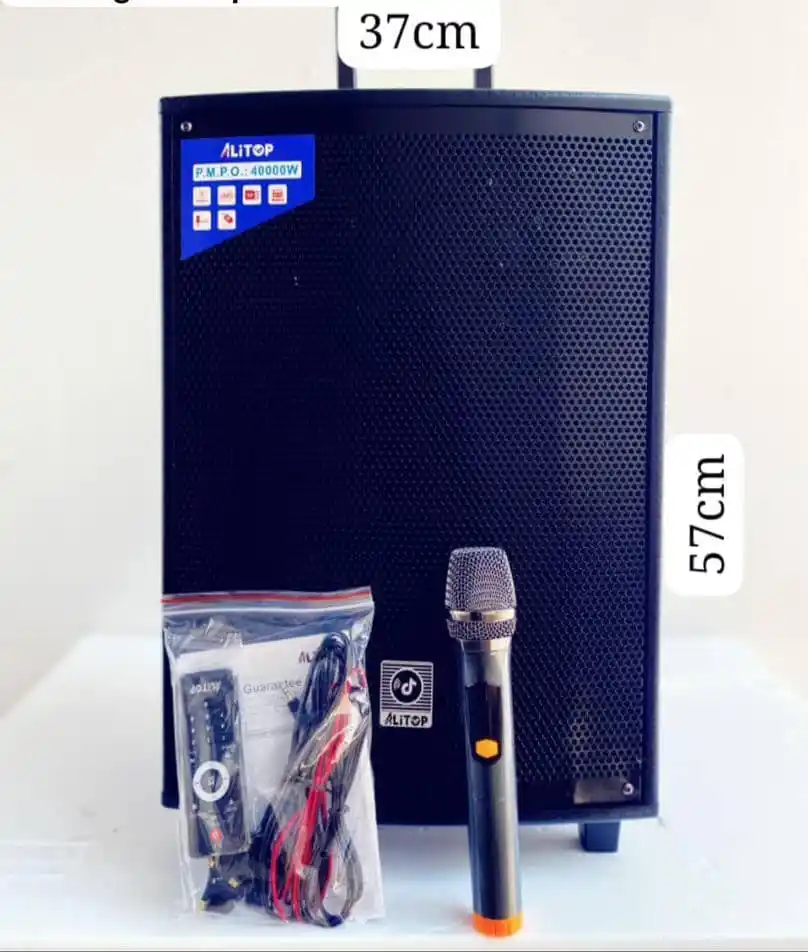 Alitop Sound 1210 Speaker 4000W (Ina Sauti Kubwa ,Sound Ya Kutosha &Remote Contro Pamoja Na Maic