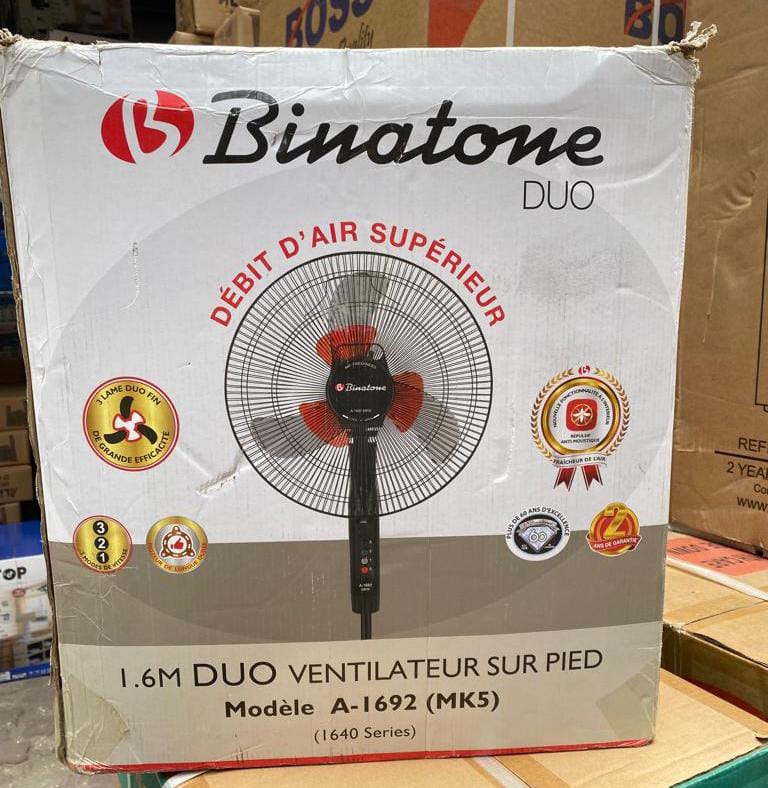 Binatone 16" Duo Power Standing Fan A-1692