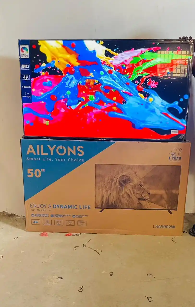 Ailyons 50 Smart  Flameless Tv Ikiwa 4K,Bluetooth Wireless Na Hdmi