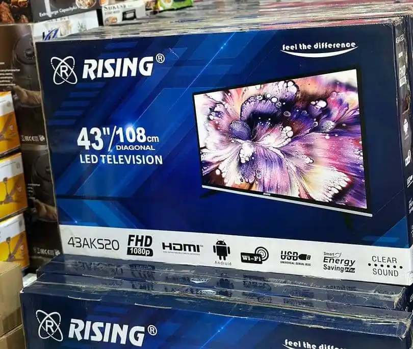 Rising 43 (Rising Tv Inch 43) Double Glass Smart Full Hd 