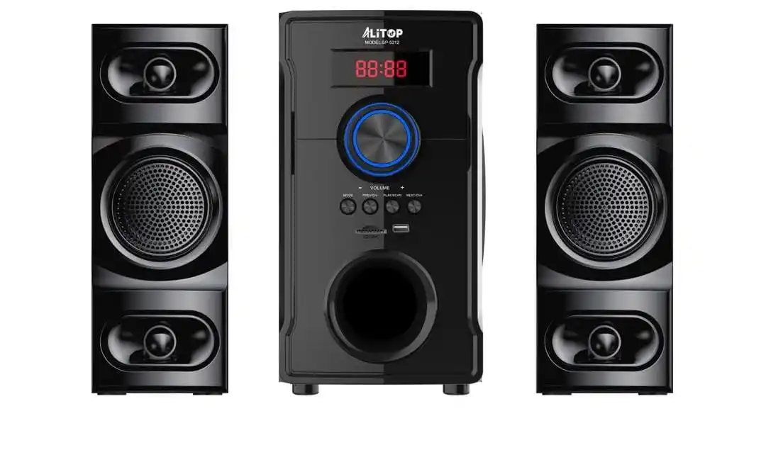 Alitop Subwoofer Sp 5212 High Bass  Radio  Bluetooth, Usb Port