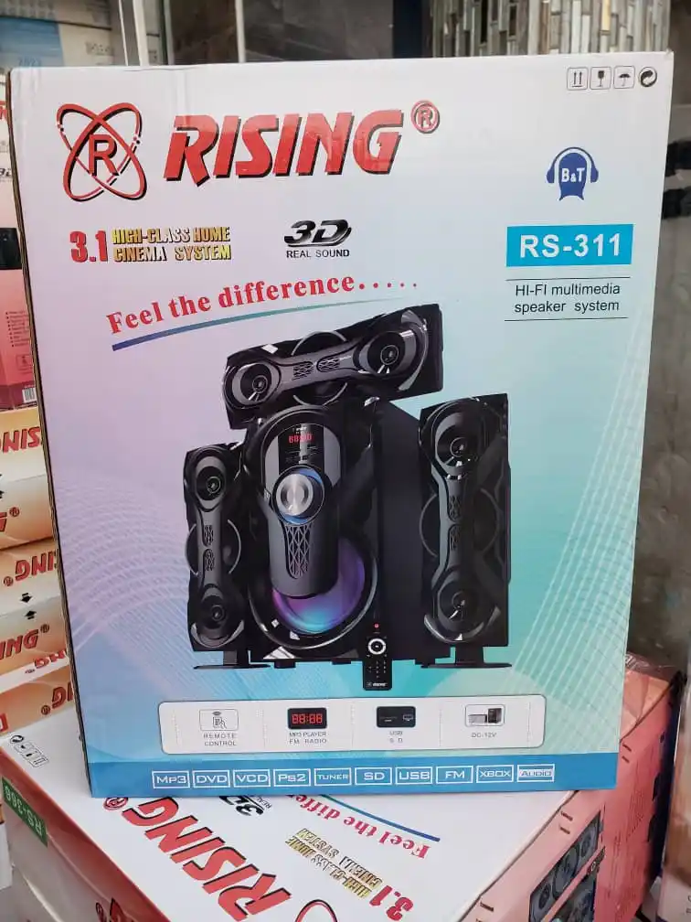 Rising Rs-311 3 Speakers Ina Bluetooth, Sd Card,Flash Port,Remote Control & Fm Radio  
